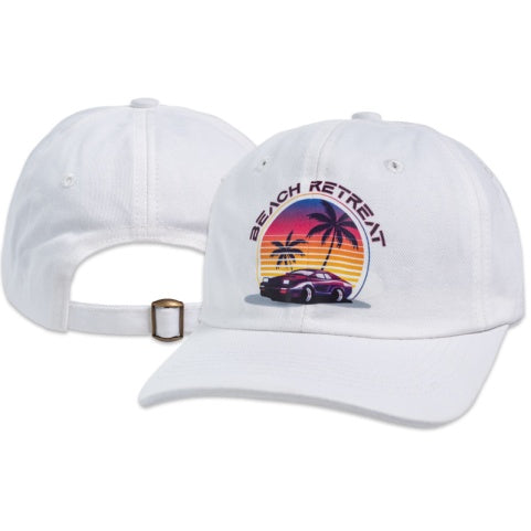 Custom embroidered dad hat with logo - unstructured cotton cap - PromoMogul