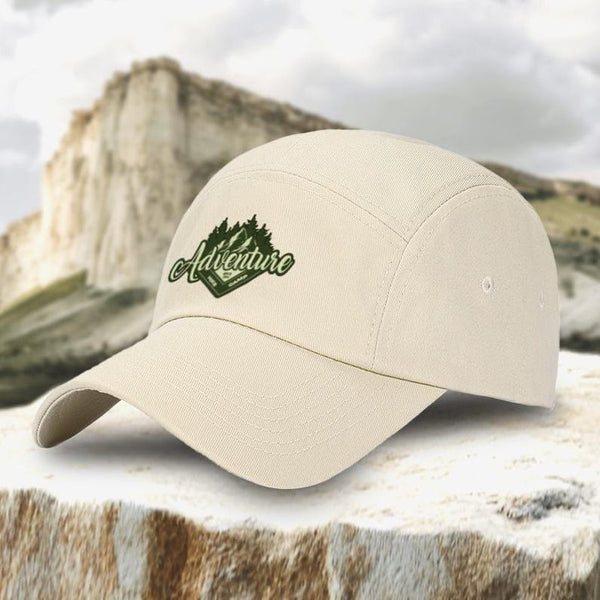Custom 5-panel camper hat with logo