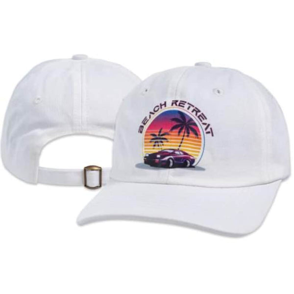 Custom embroidered dad hat with company logo