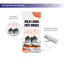 Roll up banner stand
