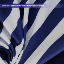 Custom fitted tablecloth - wrinkle-resistant fabric feature