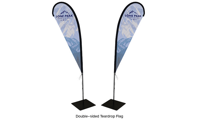 Custom Teardrop Flag (Outdoor Event Signage)