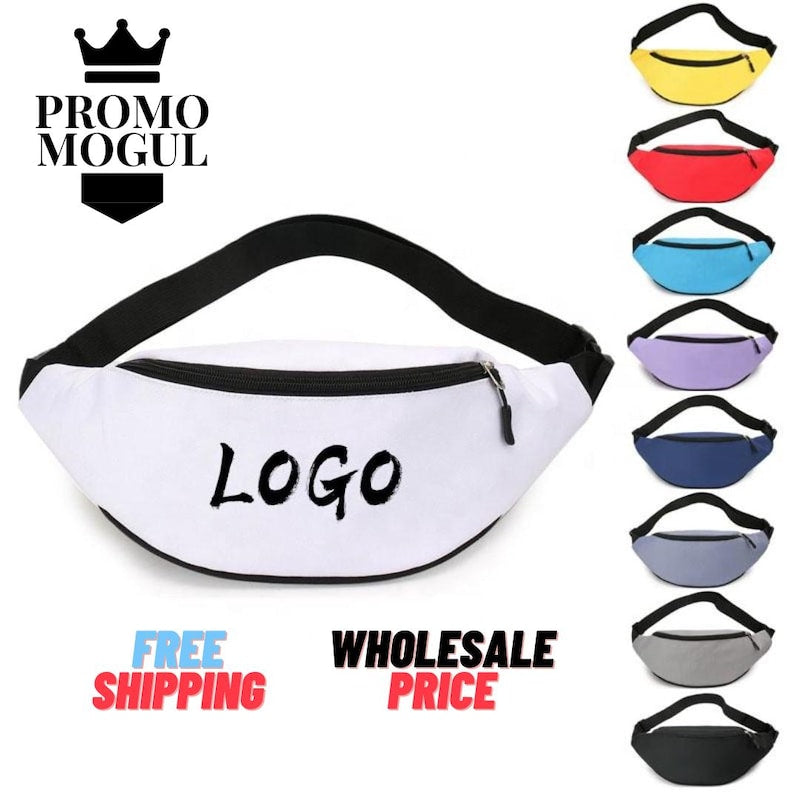 Custom logo fanny pack - branded promotional product - PromoMogul