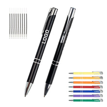 Laser engraved aluminum pen with business logo - bulk order