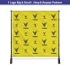 Adjustable banner stand telescoping detail
