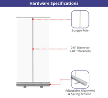 Roll up banner stand detail