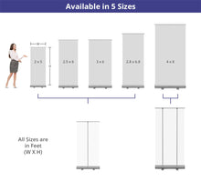 Roll up banner stand detail