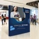 Fabric Pop Up Straight Display front view