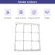 Fabric Pop Up Straight Display setup