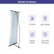 L banner stand side profile