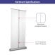 Deluxe wide base banner stand carry bag