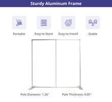 Straight Pillow Case Tension Fabric Backdrop
