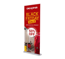 Silverstep 36 inch retractable banner stand front view