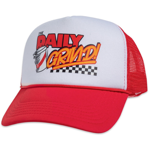 Custom embroidered foam trucker hat with logo - high crown - PromoMogul