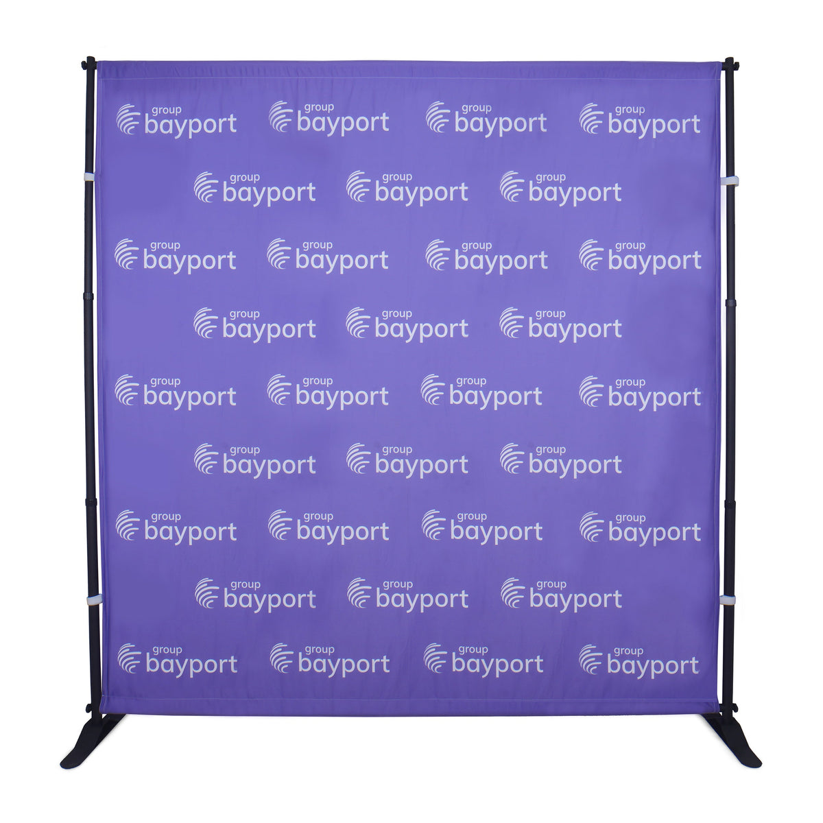 Step and repeat fabric banner at event