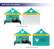 Trade show canopy kit print options