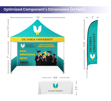 Trade show canopy kit dimensions