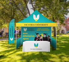 Trade Show Canopy Kit in use